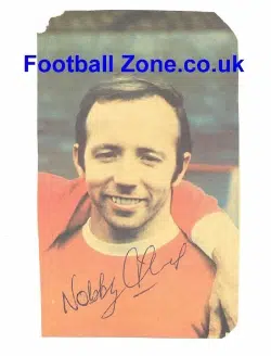 Manchester United Nobby Stiles Autograph Picture