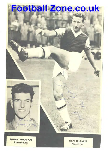 Chelsea Sear + Snowdon + Pompey Dougan Autograph 1950's