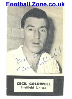 Sheffield United Cecil Coldwell Football Autograph