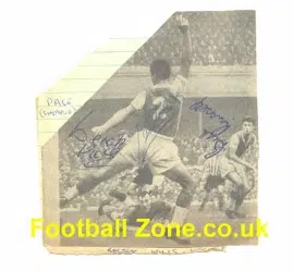 Sheffield United Billy Russell + Derek Pace Autographs 1950's