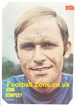 Chelsea John Dempsey Autograph Picture 1971