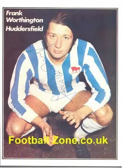 Huddersfield Town Frank Worthington Signed Picture 1971