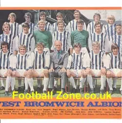 West Bromwich Albion Signed Team Picture 1972