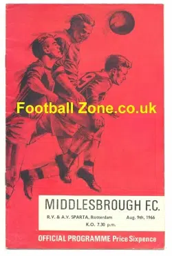 Middlesbrough v Sparta Rotterdam 1966