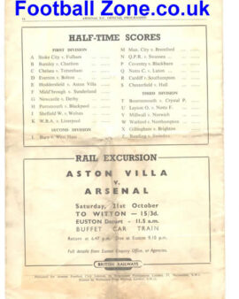 Arsenal v Manchester United 1950 - FA Cup Programme