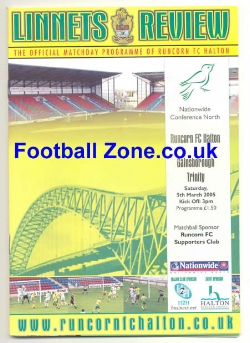 Runcorn FC Halton v Gainsborough Trinity 2005