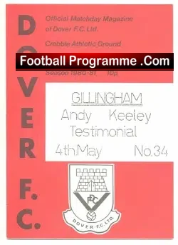 Andy Keeley Testimonial Benefit Match Dover FC 1981