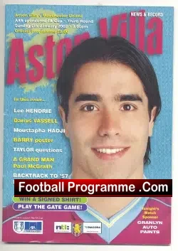 Aston Villa v Manchester United 2002 - FA Cup - football programme