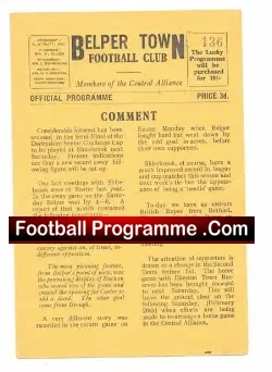 Belper Town v British Ropes 1954