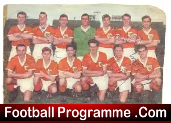 Blackpool Autographs Snowden + Armfield + Perry + Others 1950's - football programme