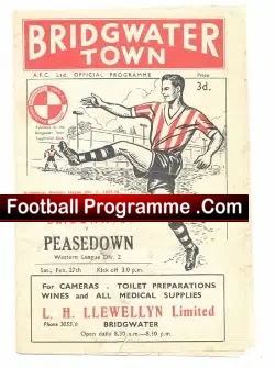 Bridgwater Town v Peasedown 1960 – Reserves Match