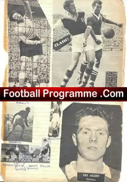 Chelsea Footballer - Dicks Signed Autograph 1950's - football programme