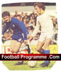 Chelsea John Hollins Signed Picture 1970's - football memorabilia