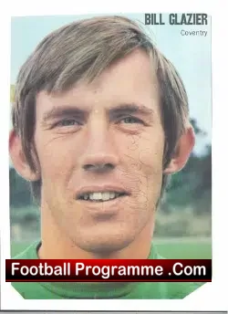 Coventry City Bill Glazier Signed Picture 1971 - football memorabilia