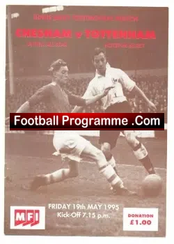 Eddie Baily Testimonial Benefit Match Chesham United 1995