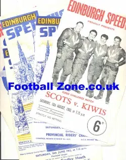 Edinburgh Speedway pack X 5 1960's - speedway programme