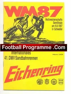 Germany Speedway Programme 1987 – Weltmeisterschaft