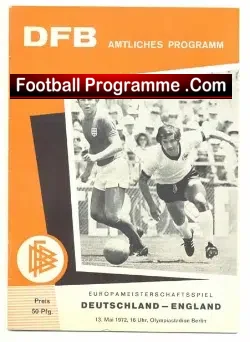 Germany v England 1972