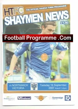 Halifax Town v Northwich Victoria 2007