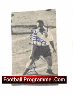 Huddersfield Town Bill McGarry Autograph early 1950's - football programme