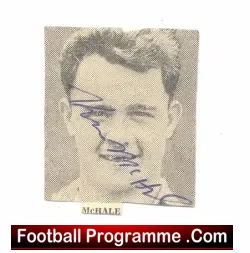 Huddersfield Town Kevin McHale Autograph early 1960's - football programme