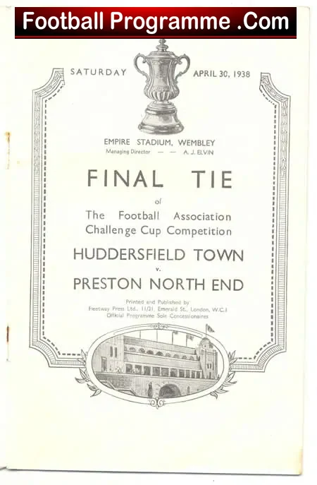 Huddersfield Town v Preston 1938 – FA Cup Final ( Genuine )