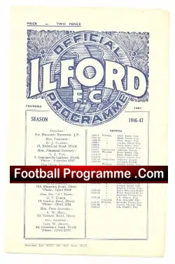 Ilford v Hendon 1947 – Amateur Cup