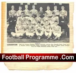 Leicester City Newman + McLaren Autographed Signed 1950's - football programme