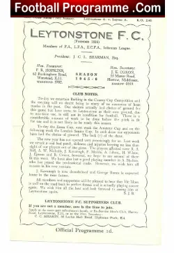 Leytonstone v Barking 1946 – Essex Senior Cup