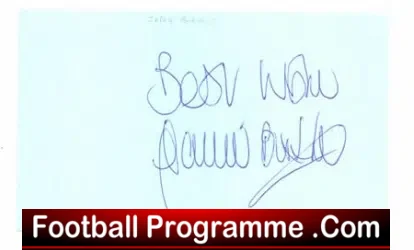 Manchester United Gary Birtles Autograph + Notts County