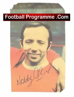 Manchester United Nobby Stiles Autograph Picture