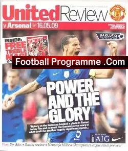 Manchester United v Arsenal 2009 – League Decider + Magazine