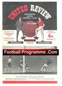 Manchester United v Aston Villa 1962 – Rearranged