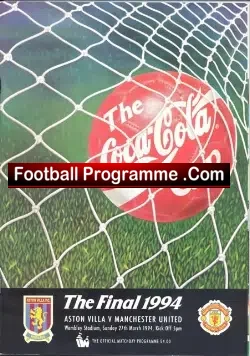 Manchester United v Aston Villa 1994 – Leauge Cup Final
