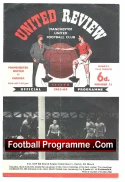 Manchester United v Chelsea 1964 - football programme