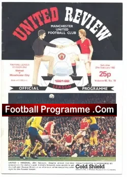 Manchester United v Manchester City 1982