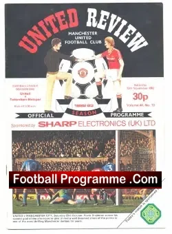 Manchester United v Tottenham 1982