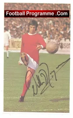 Manchester United Wille Morgan Autograph - football programme