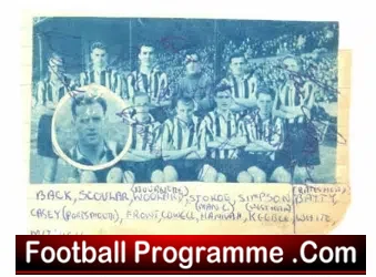 Newcastle United Multi Autographs on Team Picture 1950’s