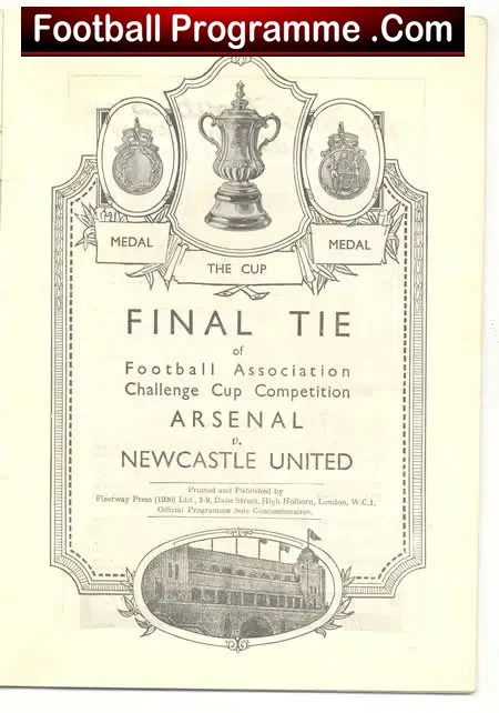 Newcastle United v Arsenal 1932 – FA Cup Final = Genuine