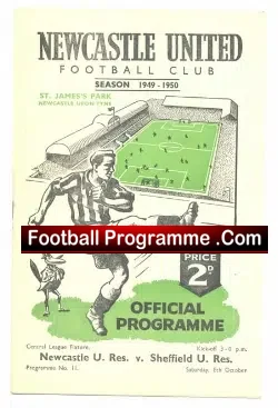 Newcastle United v Sheffield United 1949 – Reserves