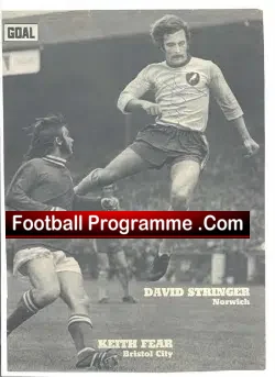 Norwich City David Stringer Autograph Picture 1971