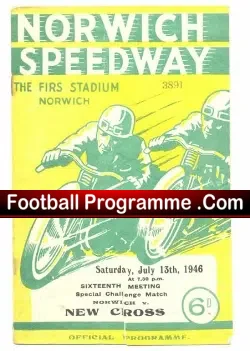 Norwich Speedway v New Cross 1946 – to clear