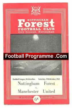 Nottingham Forest v Manchester United 1963 – Postponed