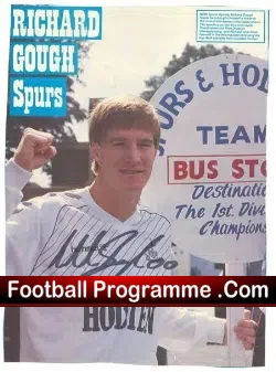 Tottenham Spurs Richard Gough Autograph Picture