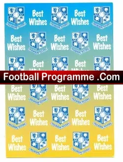 Tranmere Rovers Genuine Multi Signed Card 1995 – 96
