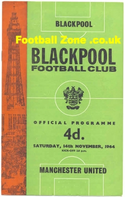Blackpool v Manchester United 1964