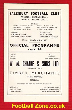 Wiltshire v Somerset 1949 – Youth Match at Salisbury