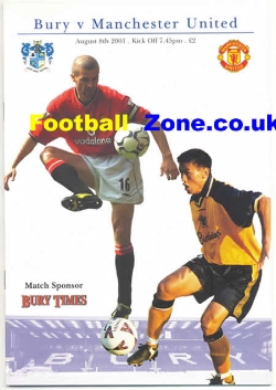 Bury v Manchester United 2001 – Man Utd Gigg Lane