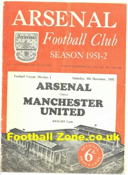 Arsenal v Manchester United 1951
